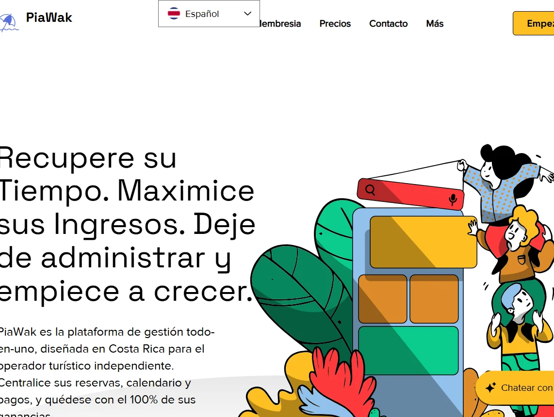 PiaWak — Desarrollo de página web y estrategia de marca